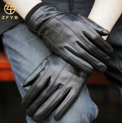 China New Style Hand Glove 2017 Fashion Dress Men's Warm Winter Leather Gloves for sale