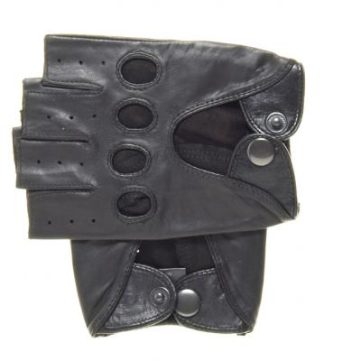 China Fingerless Half Finger Plain Men's Leather Gloves Training Leather Gloves for sale