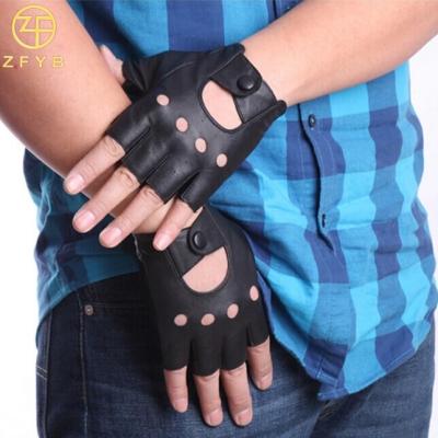 China Simple men business driving leather gloves for winter for sale