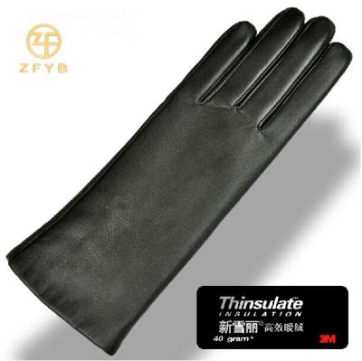 China 3M single thinsulate lined touch leather gloves factory for sale