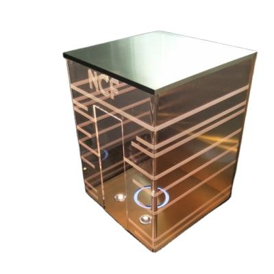 China Exquisite Chinese Suppliers Display Rack Display Rack Mall Creative Office Swing Acrylic Table for sale