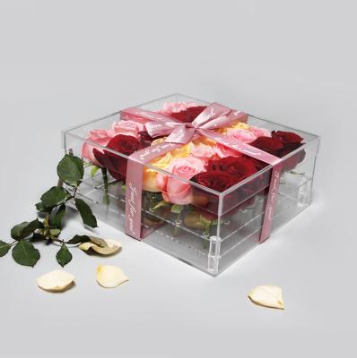 China Eco-friendly Clear Rigid Glitter Acrylic Sheet Eco-friendly For Acrylic Rose Box for sale