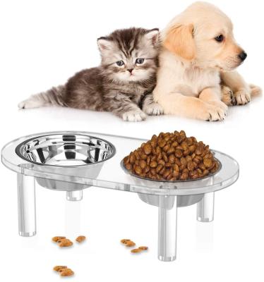 China Chinese professional manufacturer exquisite Acrylic Pet Bowl thickened non-slip pet food bowl for sale