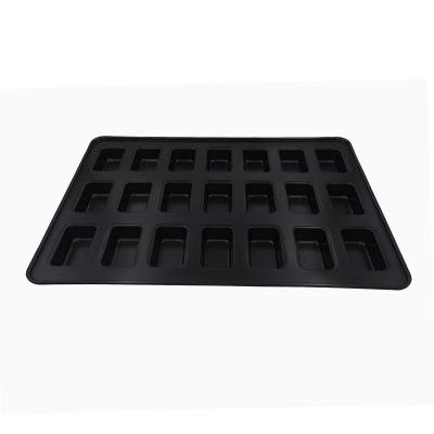 China JIANGXIN Viable Wholesale 21rectangular Carbon Steel Non-Stick Cups Over Size Bakeware Bread Cake Muffin Pan Baking Tray for sale