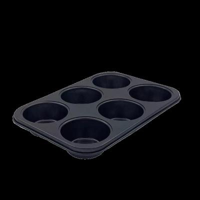 China Jiangxin Sustainable Non-stick Carbon Steel Bakeware Premium Jumbo Roll Tin 6 Cups for sale