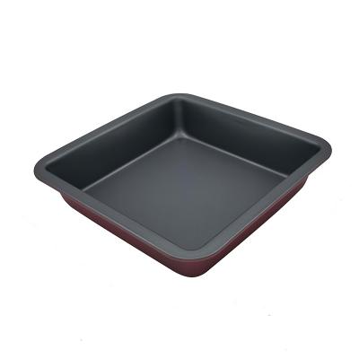 China JIANGXIN Carbon Steel Bakeware Wholesale Non-Stick Square Loaf Pan Sustainable Square Baking Pan Home Kitchen Baking Tray for sale