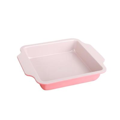 China Viable Non-Stick Baking Cake Pan Kitchen Baking Molds Custom Logo Bakeware from JIANGXIN Tray Silicone Square Shape Cloth for sale