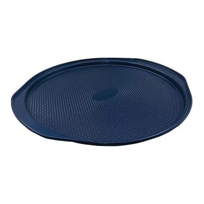 China JIANGXIN carbon steel round viable non-stick bakeware blue cake molds bread pizza pan kitchen baking tray for sale