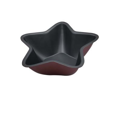 China JIANGXIN Sustainable Carbon Steel Customizable Logo Star Shape Cake Pan Bake Tray Mold Kitchen Chiffon Cake And Sustainable Bakeware for sale