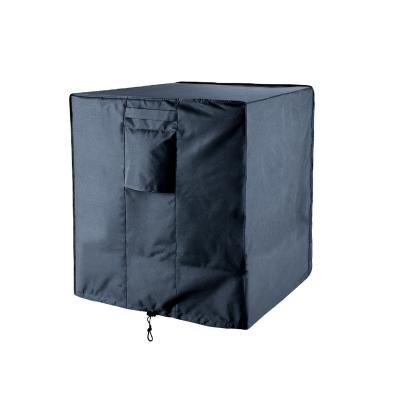 China Luxury Black Dustproof Waterproof Protective Air Conditioner Outdoor Covers for sale