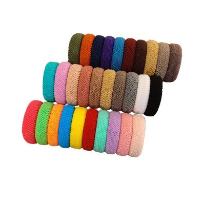 China Fashional Pretty Lady Fashion Elastic Head Tie Towel Ring Hair Accessories For Women Girls for sale