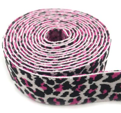 China Factory supply elastic garment use custom 100%nylon logo printed patterned elastic band for sale