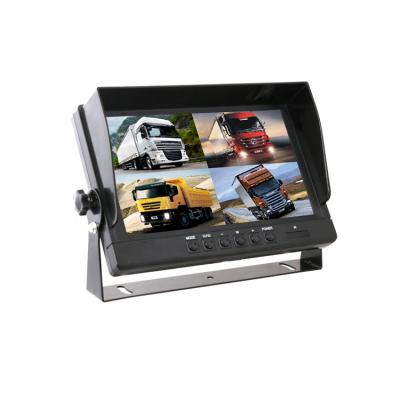 China New 9 Inch AHD 1080P Multi-Language Support 10 Inch Quad View Display LCD TFT Stand Monitor System For School Bus Heavy Duty Truck for sale