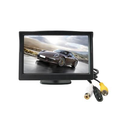 China 7 Inch Car TFT LCD Color Control 2 Video RCA/AV Input Rear View Monitor800*480 Monitor For School Bus Truck 7