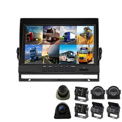 China New 8 Channel 9 Inch 10 Inch AHD 1080P Quad Slot View TFT IPS LCD Display Support 10.1 Inch Monitor System Heavy Duty Truck for sale