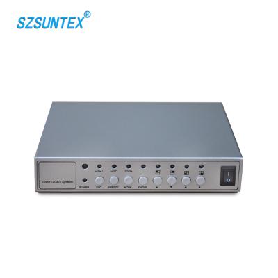 China Professional Manufacturer Customize 2 Channel/2ch Color Video Quad Processor Multiplexer 142mm*112mm*30mm for sale