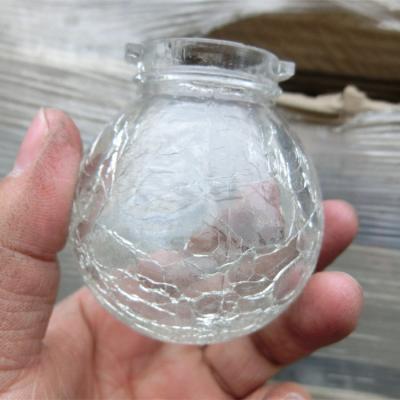 China Glass Shaped Glass Ball Glass Material Ice Slot Bulb Cover for sale