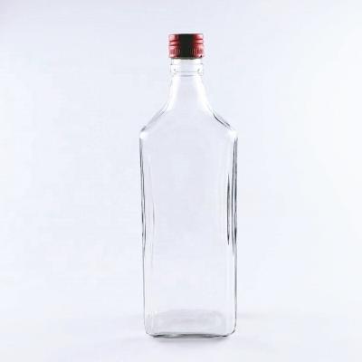 China 750ml Food Grade Glass Empty Beverage Bottle With Tamper-Evident Aluminum Lid For Storing Liquor Wine, Vodka for sale