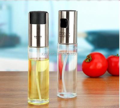 China Viable 100ml 250ml Olive Oil Spray Bottle / BBQ Olive Oil Spray Bottle / Water Vinegar Glass for sale