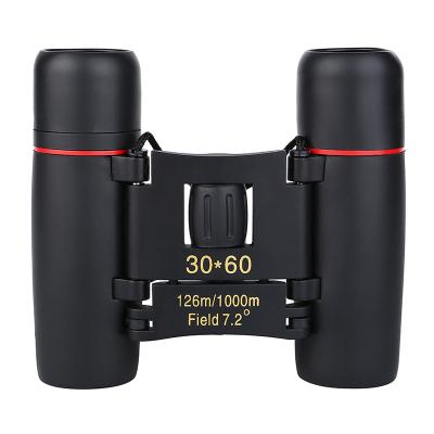 China Hot Sale 30*60 Amazon Outdoor Activities Long Range Telescope Black Mini Binoculars For Hunting for sale