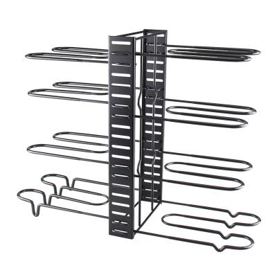 China Wholesale Multifunctional Storage Stored Foldable 4 Layer Pot Rack for sale