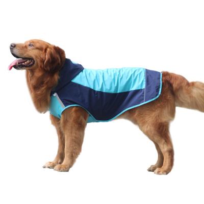 China Large Dogs Pet Vest Jacket Winter Cloth Outdoor Reflective Jacket Color Matching Warm Breathable Waterproof Viable Coat Clothes for sale