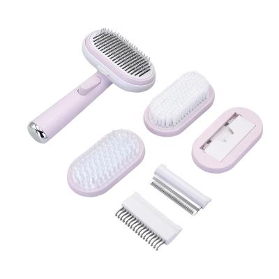 China High Quality Dog Cat Comb 2022 New Design Professional Viable 5-In-1 Pet Deshedding Brush Pet Hair Grooming Tool Set for sale