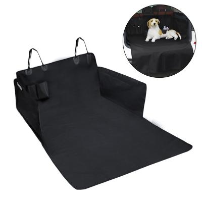 China Good Travel Function Non Woven Waterproof Anti Slip Easy Install Washable Pet Oxford Cloth Suv Trunk Pet Car Seat Cover Mat for sale