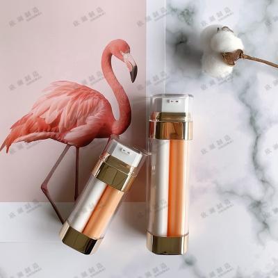 China Double Chamber Cosmetic Airless Pump Bottles for sale