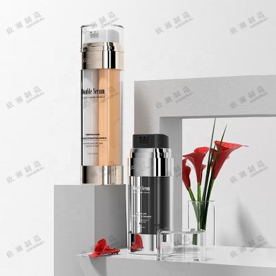 China Cosmetic Double Chamber Airless Pump Bottles 30ml 50ml for sale