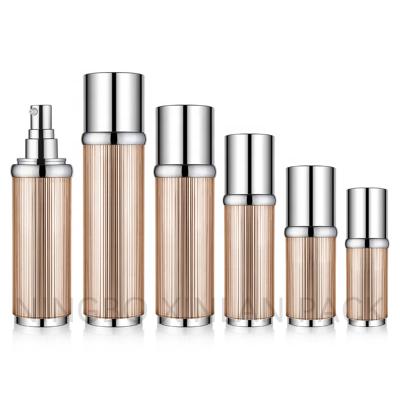 China BEAUTY PACKAGING round luxury cosmetic pump bottle sprayer round acrylic cream staight packaging staight jar 15g30g50g for sale