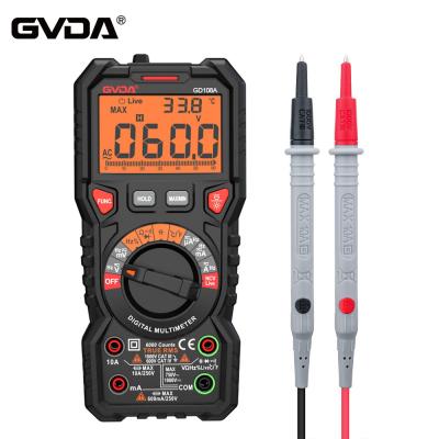 중국 Multimetro 1000V 10A Ture RMS Range 6000 Counts AC/DC Voltage Multimeter GVDA New Digital Auto Ohm Hz NCV Live Voltage Temperature Meter 판매용