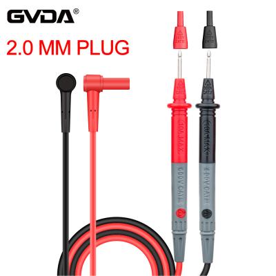 China Universal GVDA Probe Test Leads Pin For Digital Multimeter Beak Meter Tester Multi Lead Cable 2.0mm Lead Probe GD118B Plug GD118B Tester Leads Te koop