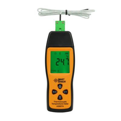 China SMART Handheld Type Thermocouple Detector AS857A SENSOR AS857A Mini LCD Digital Temperature Meter -200-700 Degree K Type AS857A à venda