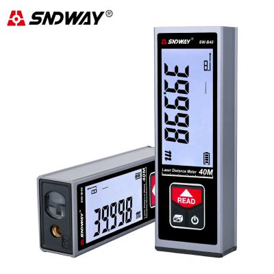 China Digital Rechargeable Range Finder 100.3*33.4*18.3mm SNDWAY 40m 50m 60m Laser Roulette Laser Distance Meter Range Finder Tape Trena Lazer for sale