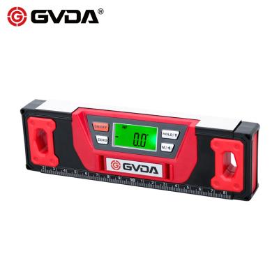 China GVDA Horizontal Scale Ruler 360 Degree Angle Finder Protractor Inclinometer Digital Spirit Level GD-A200 GD-A200M Magnetic Electric Spirit Level for sale