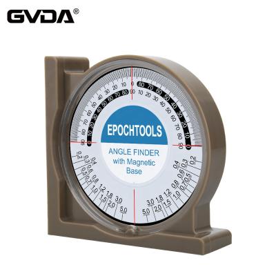 China ABS GVDA Inclinometer Slope Angle Finder Protractor Tilt Level Meter Measuring Clinometer Measure Measuring Tools for sale