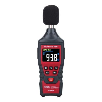 Κίνα Range 30~130 DB Manual Digital Sound Level Meter Monitor Measuring Instrument Noise Detector Auto Decibel Fast Slow Audio Meter ST6824 προς πώληση