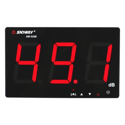 중국 Larger LCD Digital Decibel Sound Tester Wall Mounted Hanging Type Sound Level Meter With Data Store SW-525B 판매용