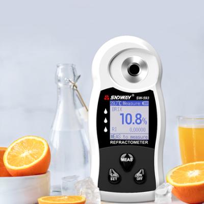 中国 LCD Display Saccharimeter Density Meter 0~55% Brix Digital Refractometer Sugar Meter for Alcohol Sugar Concentration Tester Fruit Wine Beer 120x55x30mm 販売のため