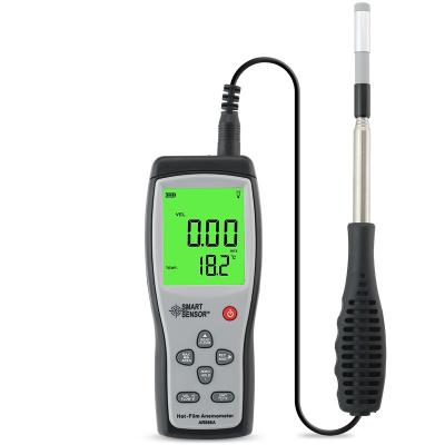 中国 Digital Hot-film Anemometer Wind Speed ​​Meter Air Speed ​​With Temperature Gauge 40M/S Data Hold To PC Via USB AR866A 販売のため