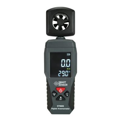 中国 2019 New Arrive Color LCD ST9606 Wind Chill Measurement / Wind Speed ​​Meter 0.3~30m/s Handheld Digital Anemometer Alarm ST9606 販売のため