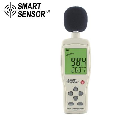 China Mini Digital Sound Noise Level Meter / Decibel Meter Sound Pressure Tester 30~130 DBA 35~130dBC db Meter AS824 à venda