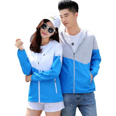 China cheapest Anti-wrinkle product spliced ​​color long sleeve custom hooded anorak jacket for sale