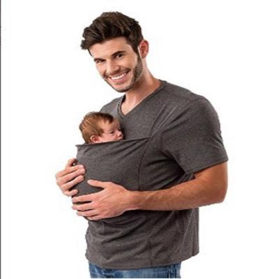 China Anti-wrinkle soft clothing for dad streetwear t-shirt v neck t-shirts men's t-shirt men for sale