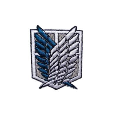 China Handmade cheap attack on titan Manga Tactical Military Embroidered Patch for sale