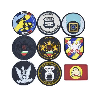 China Custom Soft Rubber 3D PVC Label Logo Patches Embossed 3D Rubber PVC for sale