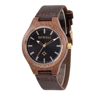 China Online Wholesale Ladies Watch Non-Specific Wood Leather Watch Cheap Wood Band Leather Watch For Gift Wrist Watch for sale