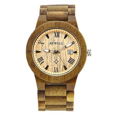 China Water Resistant Koa Watch OEM Logo Japan Miyota 2315 Movement Quartz Watch Men Natural Wooden Wrist Watch for sale