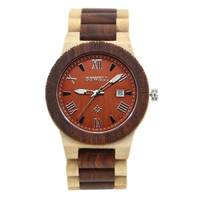 China Factory Wooden Classic Design Water Resistant Watch Miyota 2315 Movement Quartz Watch Men Wooden Wrist Watch for sale